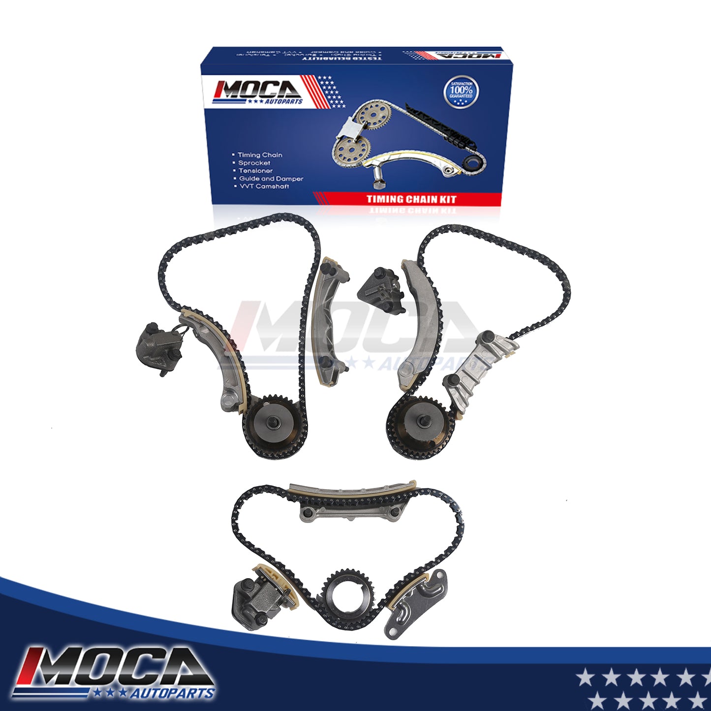 Kit de cadena de distribución compatible con Saab 9-3, Suzuki XL-7, Buick LaCrosse Enclave 2,4 L, 2,8 L y 3,6 L.