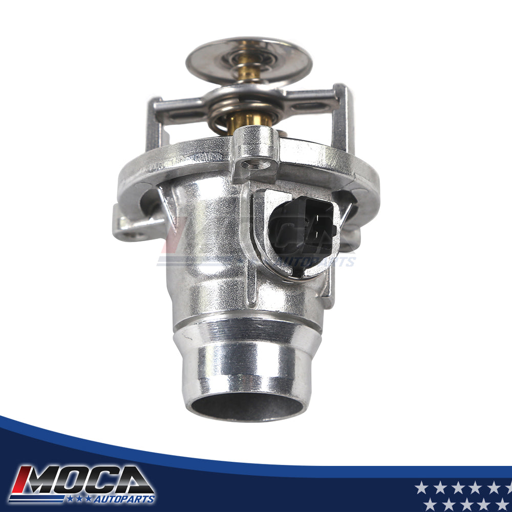 Termostato de refrigeración de aluminio para motor compatible con BMW X5, X6, E53, E60, 650i, 4,4 L y 6,0 L (modelos 02-13)