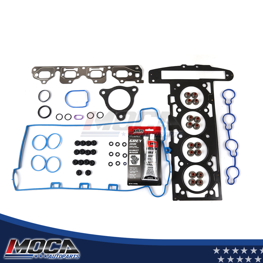 Juego de juntas de culata MLS compatible con Chevrolet Malibu HHR Cobalt Pontiac G5 2.2L DOHC 07-08