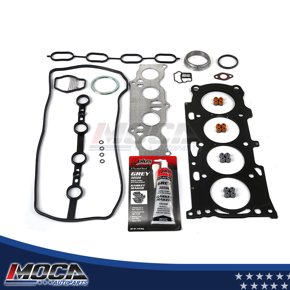 Juego de juntas de culata compatible con Toyota Camry Scion tC Highlander Solara 2.4L 2AZFE 01-06