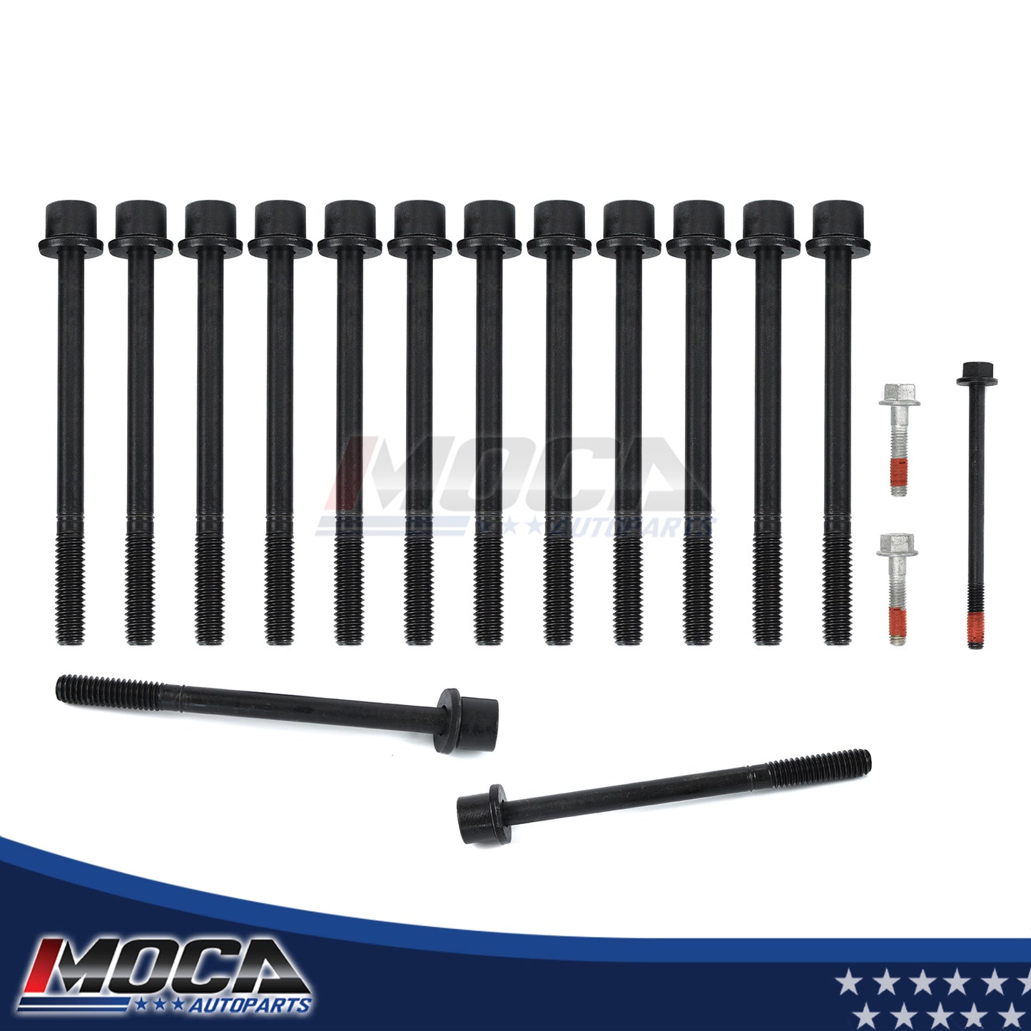 Pernos de culata compatibles con Buick Chevrolet Isuzu 2.8L, 2.9L, 3.5L, 3.7L y 4.2L DOHC ES72195 (modelos 02-10)