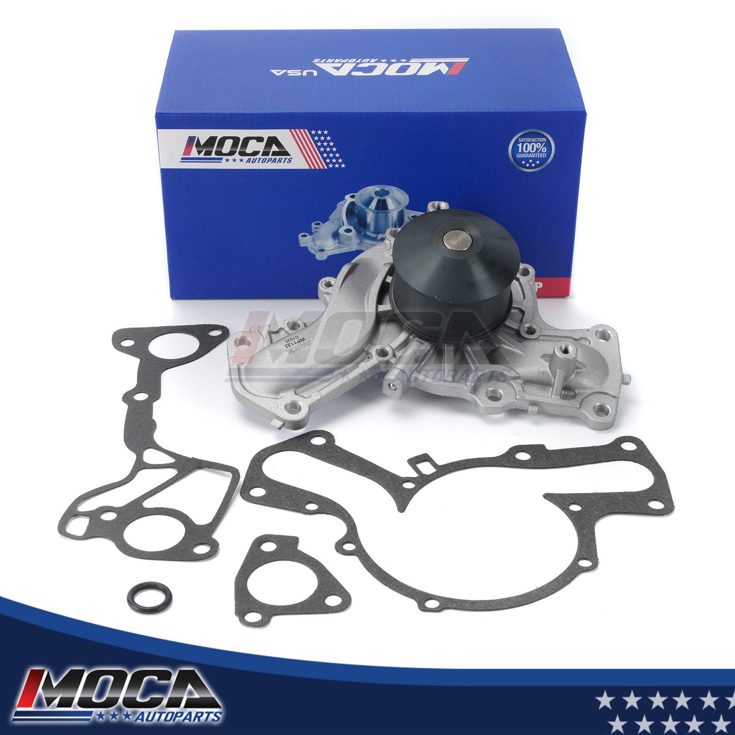 Bomba de agua compatible con Mitsubishi Montero 2001-2006 3.5L 3.8L V6 SOHC 6G74 6G75