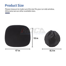 2 parasoles laterales para ventanas de coche MOCA de 15 x 17 pulgadas