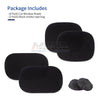 4 Pack MOCA Car Side Window Sun Shades 12”x20” & 15”x17”