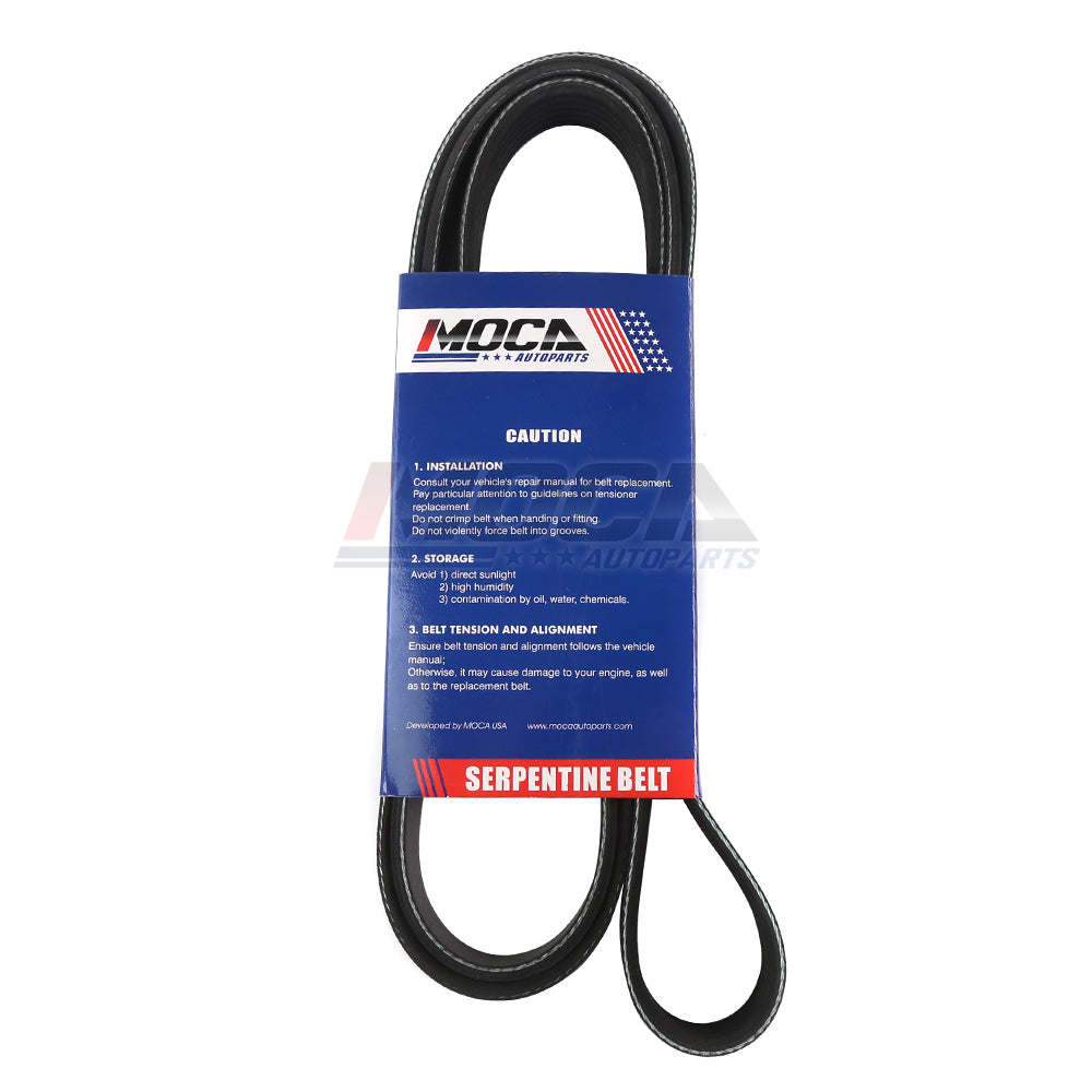 MOCA Serpentine Belt 6PK1575 for 04-06 Audi A4 1.8L & 05-09 Audi A4 Quattro 2.0L & 14-19 Ford Fusion 1.5L & 96-97 Mercury Mystique 2.5L