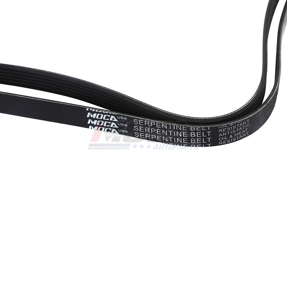 MOCA Serpentine Belt 6PK1630 for 1994-1996 Buick Roadmaster 5.7L & 1994 Cadillac Fleetwood 5.7L & 2017 Chevrolet Cruze 1.6L