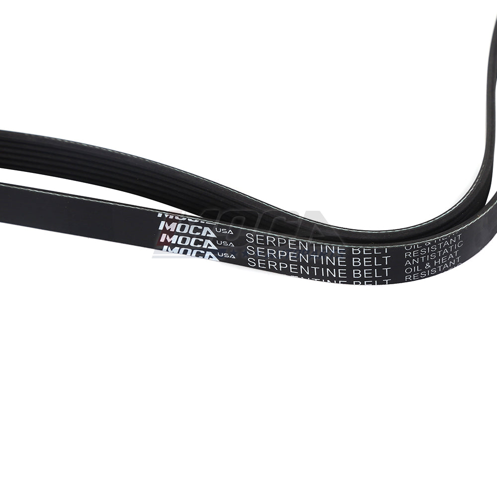 MOCA Serpentine Belt 6PK2120 for 1997 Chevrolet Camaro 3.8L & 96-97 Cadillac DeVille 4.6L & 00-04 Ford Focus 2.0L