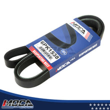 Correa serpentina MOCA 6PK1538 para BMW 325Ci 2.5L 2001-2006 y BMW 325i 325xi 2001-2005 2.5L 2.2L y BMW 528i 328i 328CI 2.8L 1997-2000