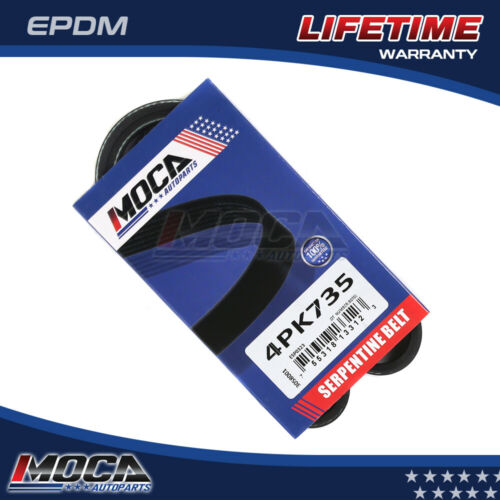 Correa serpentina MOCA 4PK735 para Subaru Justy 1.2L 1989-1995