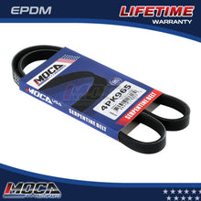 Correa serpentina MOCA 4PK965 para Acura Legend 3.2L 91-92, Infiniti J30 3.0L 93-97, Subaru XT 1.8L 85-86 y Ford Aspire 1.3L 96-97