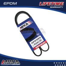 Correa serpentina MOCA 4PK995 para Subaru XT 1.8L 85-89 y Mercury Tracer 1.6L 88-90 y Cadillac DTS 4.6L 07-08 y Honda Accord 3.0L 06-07