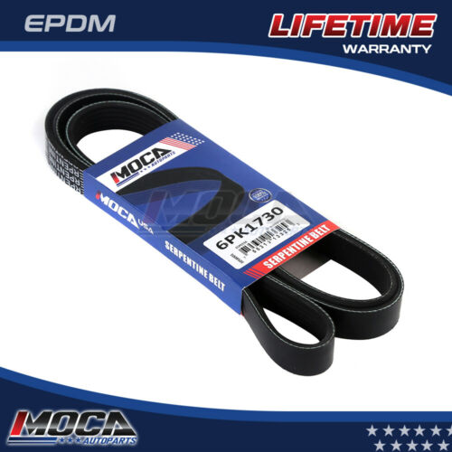 Correa serpentina MOCA 6PK1730 para BMW 318ti 1.9L 1998-1999 y BMW 318i 1.9L 1998