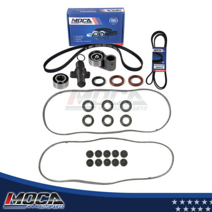 MOCA Timing Belt Kit Serpentine Belt Valve Cover Gasket for 03-06 Acura MDX 3.5L & 05-08 Honda Pilot 3.5L & 06-08 Honda Ridgeline 3.5L