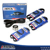 MOCA Timing Belt & Serpentine Belt  Set for 1998-2001 Chevrolet Metro 1.3L & 1998-2001 Suzuki Swift 1.3L