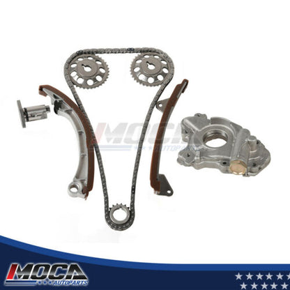 MOCA Timing Chain Kit Oil Pump Set for 1998-1999 Chevrolet Prizm 1.8L & 1998-1999 Toyota Corolla 1.8L with 28mm tensioner