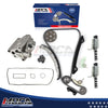 MOCA Timing Chain Kit Oil Pump Solenoid Valve Cover Gasket for 10-12 Ford Fusion 2.5L & 09-12 Ford Escape 2.5L & 11-12 Lincoln Mkz 2.5L