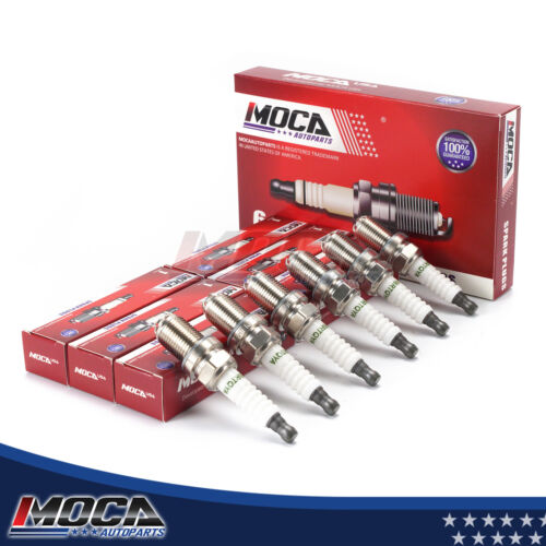 MOCA 6 bujías para Audi A4 2.8L 97-01 y Audi A6 Quattro 98-01 2.8L y Audi S4 4.2L 04-09 y Volvo S80 99-04 2.9L y Volvo V70 2.4L 98-07