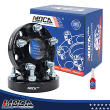 Espaciadores de rueda MOCA de 5 x 4,5 a 5 x 4,5 para Acura CDX (2016-2020), CL (2001-2003), CSX (2005-2011), Honda Avancier (1999-2020), BR-V (2016-2020). Rosca de 25 mm, M12 x 1,5 (2 unidades), color negro.