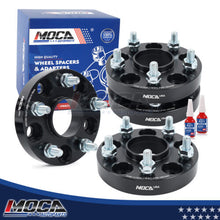 Espaciadores de rueda MOCA de 5 x 4,5 a 5 x 4,5 para Acura CSX (2005-2011), ILX (2012-2020), Honda BR-V (2016-2020), Civic (2006-2020), CR-V (1995-2020), CR-Z (2010-2017). Rosca de 25 mm, M12 x 1,5 (4 unidades), color negro.