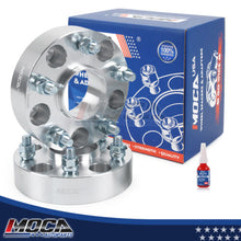 Espaciadores de rueda MOCA de 5x5 a 5x5 para Jeep Grand Cherokee WJ WK 4WD/2WD (1999-2010), Wrangler Unlimited JK 2WD (2007-2010) y Dodge Journey (JC49) (2008-2020). Rosca de 38 mm, 1/2" x 20 (2 unidades), color plateado.