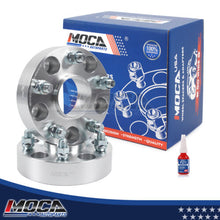 Espaciadores de rueda MOCA de 5x5 a 5x5 para Dodge Durango (2011-2021), Jeep Wrangler JL (2018-2021), Grand Cherokee WK2 (2011-2021) y Gladiator JT (2019-2021). Rosca de 38 mm M14x1.5 (2 unidades), color plateado.