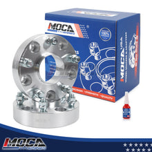 Espaciadores de rueda MOCA de 5 x 5,5 a 5 x 5,5 para camioneta Ram 1500 (2012, 2013, 2014, 2015, 2016, 2017 y 2018), paso de rosca de 38 mm, M14 x 1,5, 2 unidades, color plateado