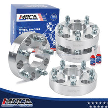 Espaciadores de rueda MOCA de 5 x 5,5 a 5 x 5,5 para camioneta Ram 1500 (2012, 2013, 2014, 2015, 2016, 2017, 2018), paso de rosca de 38 mm, M14 x 1,5, 4 unidades, color plateado