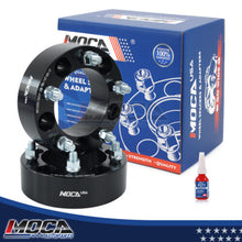 Espaciadores de rueda MOCA de 5 x 5,5 a 5 x 5,5 para Dodge Ram 1500 (1994-2001), Ram 1500 Van (1996-2001), Ford E150 (2003-2006) y E150 Econoline (1992-2002). Rosca de 50 mm, 1/2" x 20 (2 unidades), color negro.