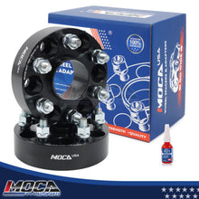 Espaciadores de rueda MOCA de 6 x 4,5 a 6 x 4,5 para Nissan Frontier 2WD 4WD (2005-2022), Pathfinder 2WD 4WD (2005-2012) y Xterra 2WD 4WD (2005-2015). Rosca de 38 mm, M12 x 1,25 (2 unidades), color negro.