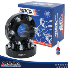 Espaciadores de rueda MOCA de 6 x 5,5 a 6 x 5,5 para RAM 1500 de 6 pernos (2019, 2020, 2021 y 2022), 2 unidades, paso de rosca de 38 mm, M14 x 1,5, color negro
