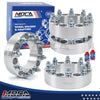 MOCA 8x6.5 to 8x6.5 Wheel Spacers Fits for Ford 2003-2013 E-250, 1992-2002 E-250 Econoline, 1992-2000 E-350 Econoline, 1988-1998 F250, for Ram, 2011 2500 3500, 50mm Thread Pitch 9/16" 4PCS, Silver