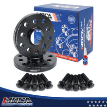 Adaptador espaciador de rueda MOCA de 5 x 3,94 a 5 x 4,41 para Audi A4 (1994-2006), TT (1998-2022), Volkswagen Golf (1999-2022), Corrado (1992-1994), paso de rosca de 15 mm, M14 x 1,5 (2 unidades), color negro.