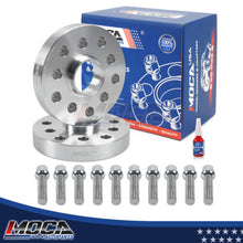 Adaptador espaciador de rueda MOCA 5x3,94 a 5x4,41 para Audi A3 (2005-2014), A4 Quattro (1996-2008), A4 (1996-2008), Volkswagen GTI (1999-2014), EOS (2007-2014), paso de rosca de 25 mm, M14x1,5 (2 unidades), plateado