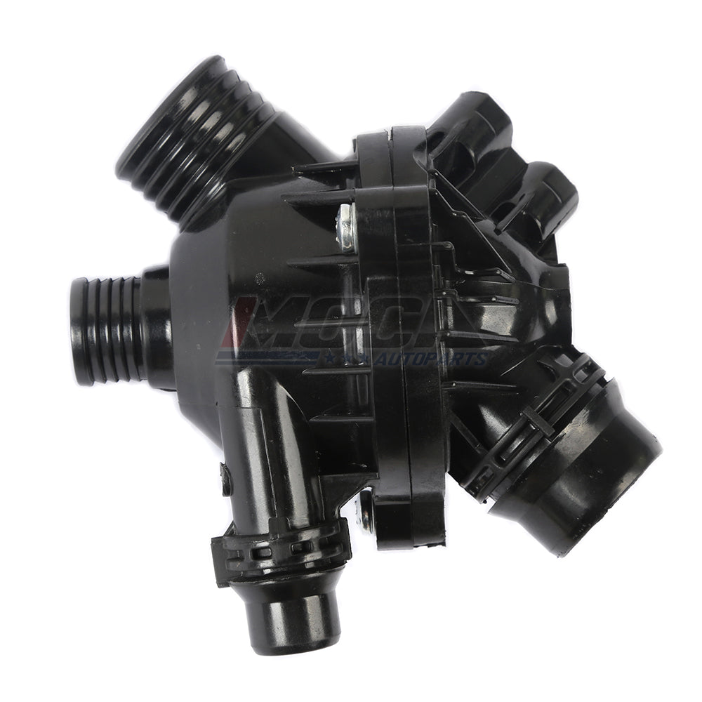 Conjunto de carcasa del termostato compatible con BMW Serie 1, 3, 5, X3, Z4, 3.0L turboalimentado, años 06 a 12