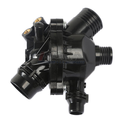 Conjunto de carcasa del termostato compatible con BMW Serie 1, 3, 5, X3, Z4, 3.0L turboalimentado, años 06 a 12
