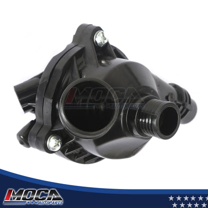 Conjunto de carcasa del termostato compatible con BMW Serie 1, 3, 5, X3, Z4, 3.0L turboalimentado, años 06 a 12