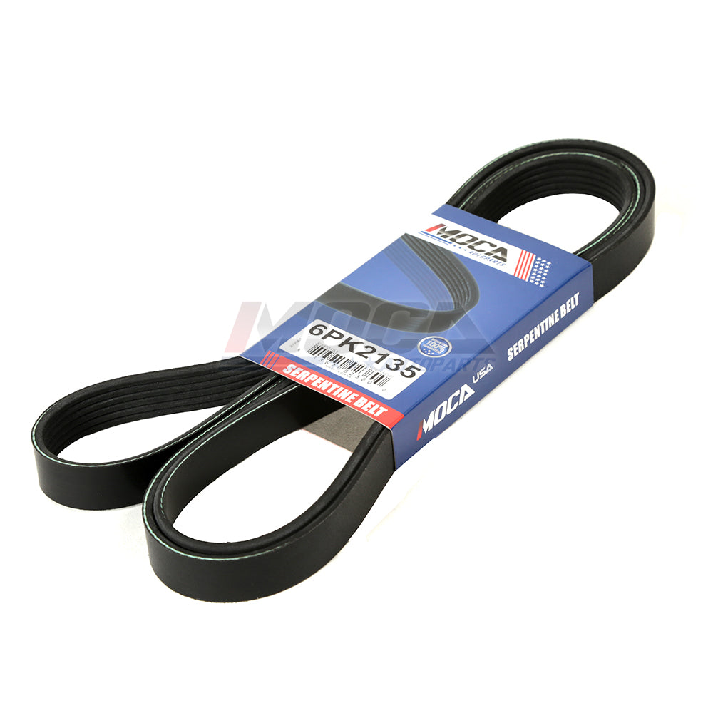 MOCA Timing Belt Water Pump Serpentine Belt Set for 03-06 Acura MDX 3.5L & 05-08 Acura RL 3.5L & 05-09 Honda Odyssey 3.5L & 05-07 Honda Pilot 3.5L